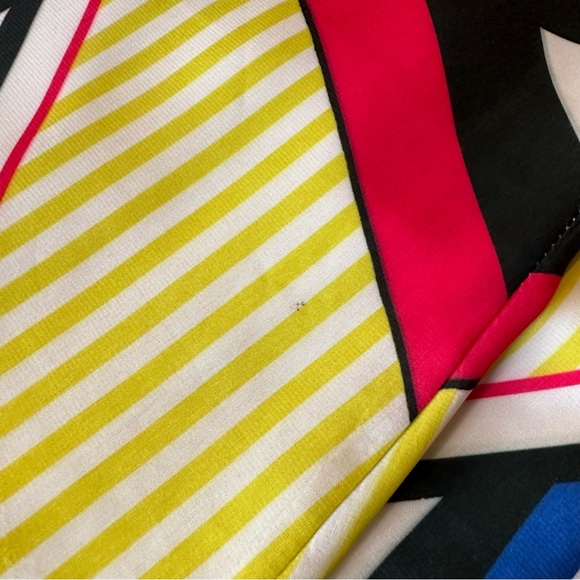 Point Bright Print Sleeveless Shift Dress Size Large - Picture 16 of 16